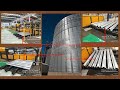 Grain silo leg production line  grain silo stiffener equipment  grain silo column production line