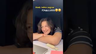 Study Table Arrived🧿🥳 #ytshortsindia #shortsfeed #shorts #yt #viralshorts #viral #vlog