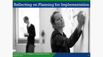 Change and Implementation in Practice: Implementation Planning and Capacity Building Video Series