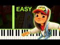 Subway surfers  easy piano tutorial