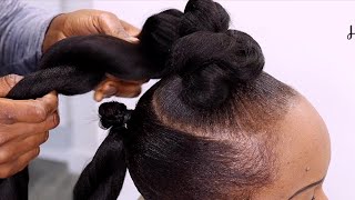 Elegant Natural Hairstyle For Evening Boll