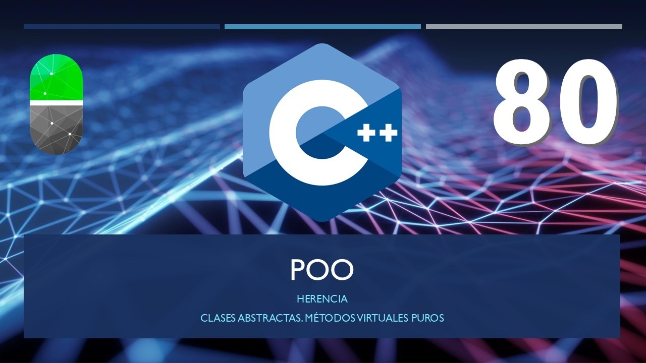 Curso C++. Clases abstractas y métodos virtuales puros. Vídeo 80 - YouTube