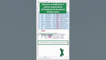 EXCEL365 TRUCCHI: 💚 🤫 Funzione SCEGLI.COL  #shorts #excel #excelclub #exceltips