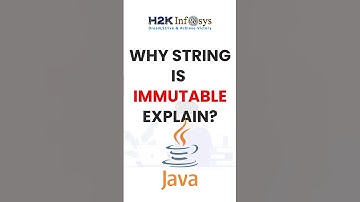 Why is the String Immutable Explain?