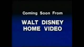 Walt Disney Home Video Rare Coming Soon Variant, 1986