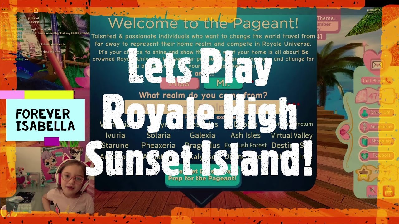 ROBLOX ROYALE HIGH SUNSET ISLAND! Can I WIN?!? YouTube