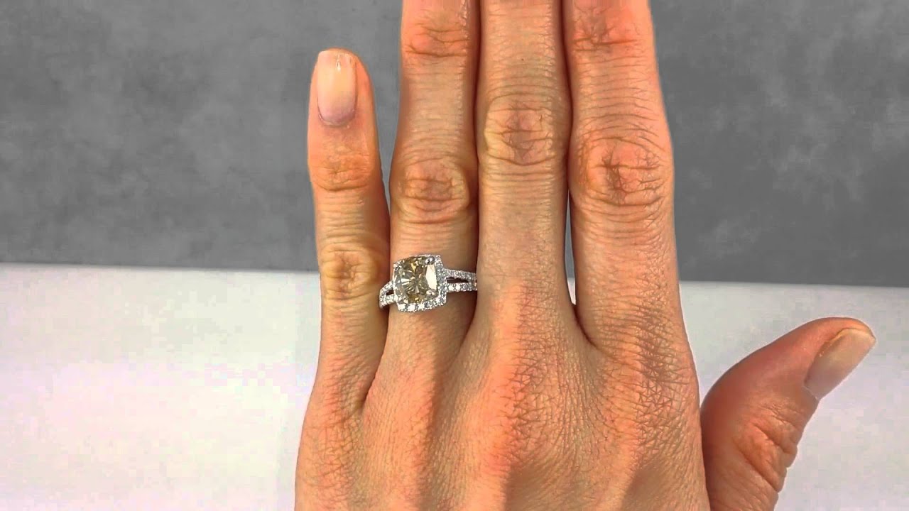 Champagne Cushion Cut Diamond Ring Champagne Cushion Cut Diamond Ring