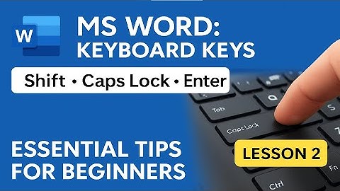 Mastering MS Word Keyboard SHORTCUTS Like a Pro | Keyboard Usage Lesson 2