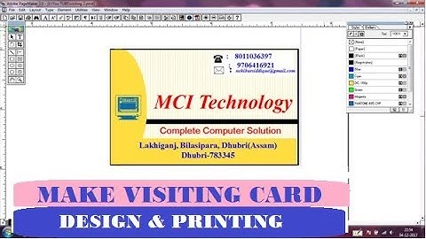 How to create visiting card in PageMaker 7 | Design  mulitiple