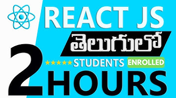 REACT JS IN TELUGU | React Js In Telugu | Reactjs Introduction Class
