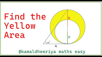 Justify your answer | Find area of the Yellow Region | (Olympiad Math) | #math #maths | #geometry