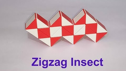 Make a Zigzag Insect with Snake Cube