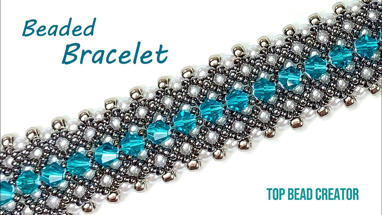 Simple pearl beaded bracelet tutorial. How to make jewelry 