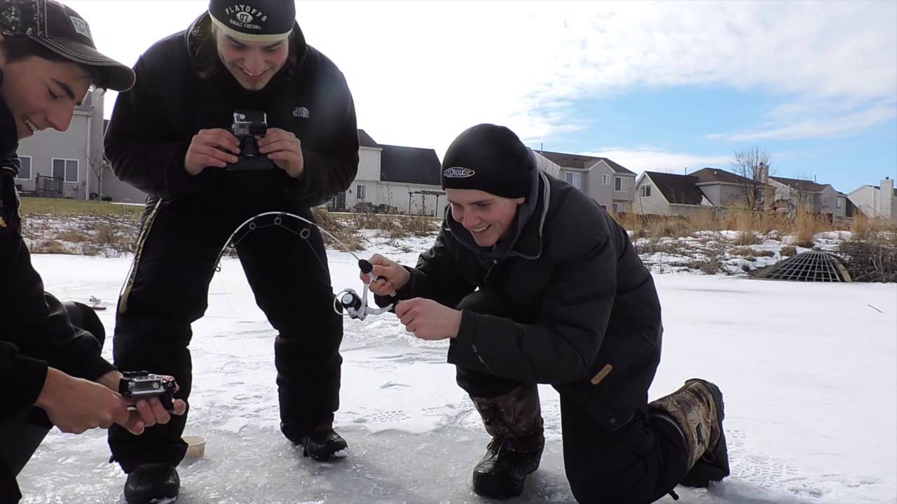bass fishing at night Amazing Ice Fishing for Bass