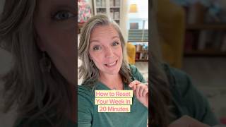 Resetting my week doesnt take hours - it just takes 20 minutes + a simple system. #organization