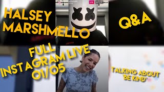 Halsey and Marshmello Full Instagram Live 01/05/2020