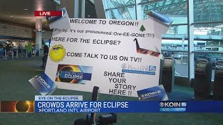Crowds expected at PDXᐸ but not record breaking crowds.