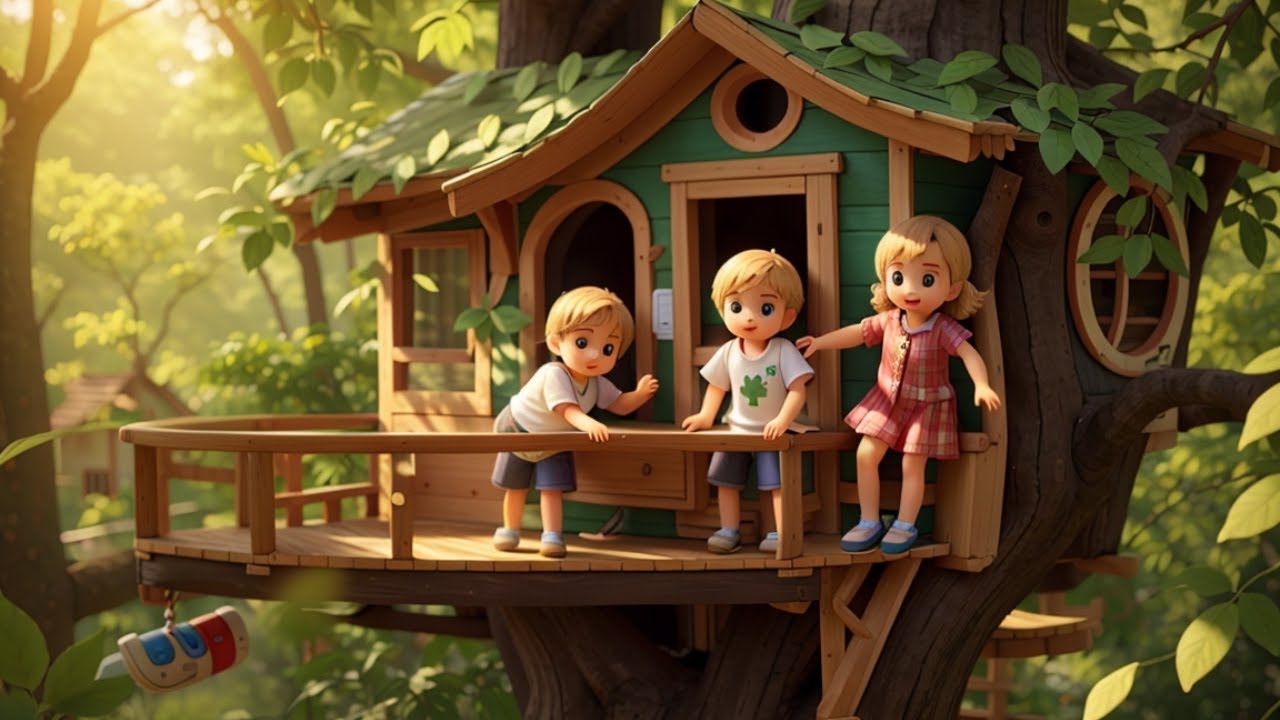 In the tree house | CocoPikachu Nursery Rhymes & Kids Songs - YouTube