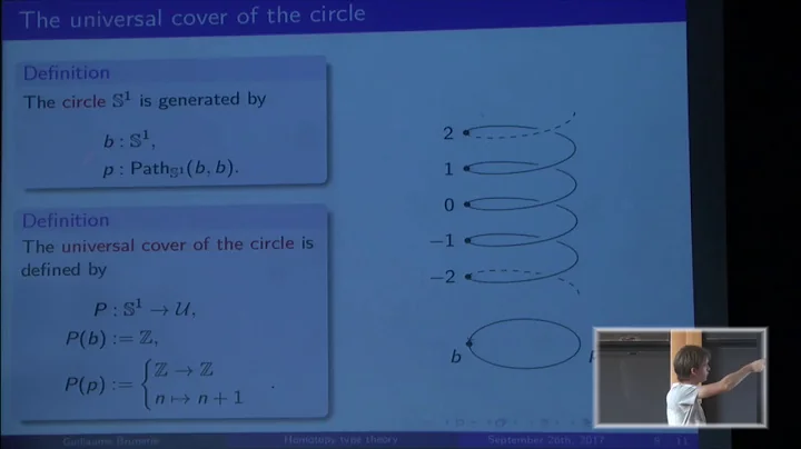 Homotopy type theory: working invariantly in homotopy theory  -Guillaume Brunerie