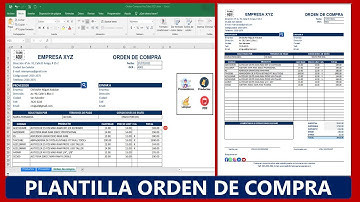 ORDEN DE COMPRA EN EXCEL VBA | Plantilla para ORDENES DE COMPRA en Excel GRATIS-MACROS VBA