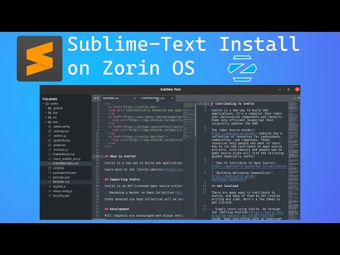 How To Install Sublime-Text on Zorin OS 16 Pro or Ubuntu Base OS