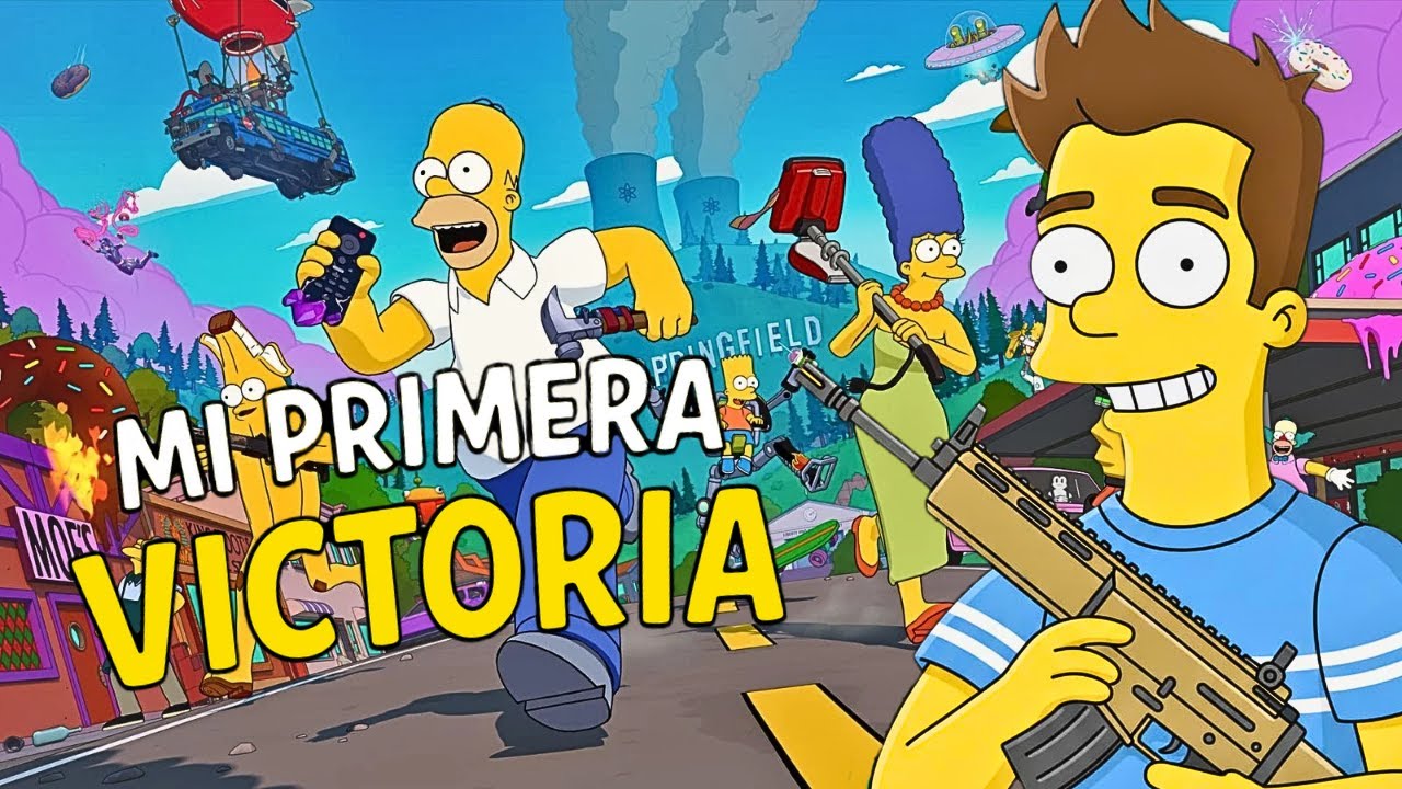Simpson Victoria ¡Mi primera victoria en Fortnite x Los Simpson! 💥🏆 | Nueva temporada y ...