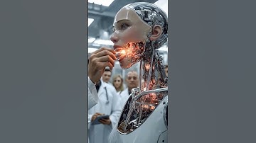 Android caught fire from the inside 🔥 #humanoid #android #futuristic