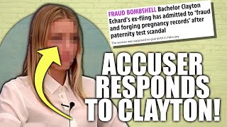 Bachelor Clayton's ACCUSER RESPONDS To Damning Press Release - DODGES FRAUD ACCUSATIONS