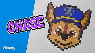COMO DIBUJAR a CHASE de PAW PATROL | How to Draw Chase from Paw Patrol - Pixel Art - PIXELADOS screenshot 3