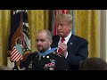 Trump awards Medal of Honor to Army medic for heroic actions in Afghanistan