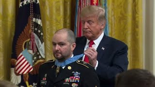 Trump awards Medal of Honor to Army medic for heroic actions in Afghanistan