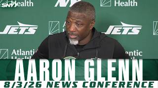 Aaron Glenn on Jets' first padded practice at 2026 training camp