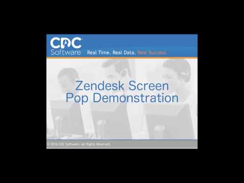 CDC Software - Zendesk Screen Pop