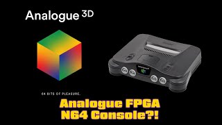 Analogue N64 Console with FPGA Announced -- No Emulation?!