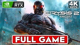 CRYSIS 2 REMASTERED Gameplay Walkthrough Part 1 FULL GAME [4K 60FPS PC RTX] - No Commentary