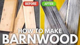 How To Make Your Own Barnwood and Age Wood EASY Techniques! screenshot 2