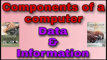 11th CS and CA chapter 1Components of a computer |Data & Information|