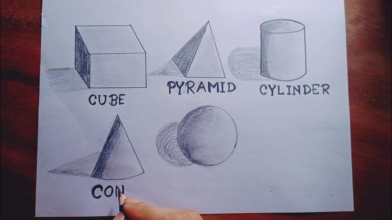 How to shade basic forms (3D shapes(step by step) YouTube