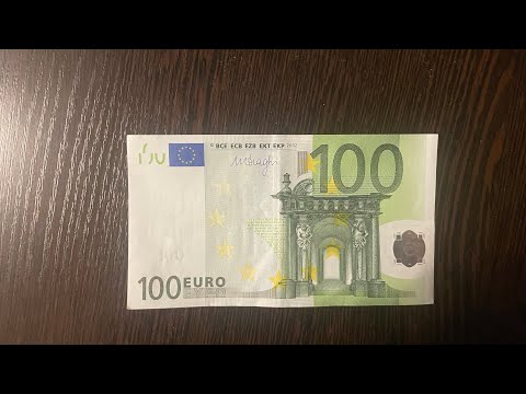 Обзор банкноты 100 евро выпуска 2002 года #100 #euro #2002