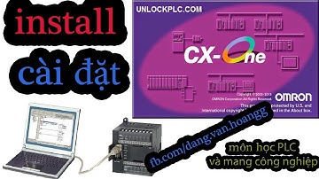 Install is very easy CX One new updates || Cài đặt CX-One lập trình Omron