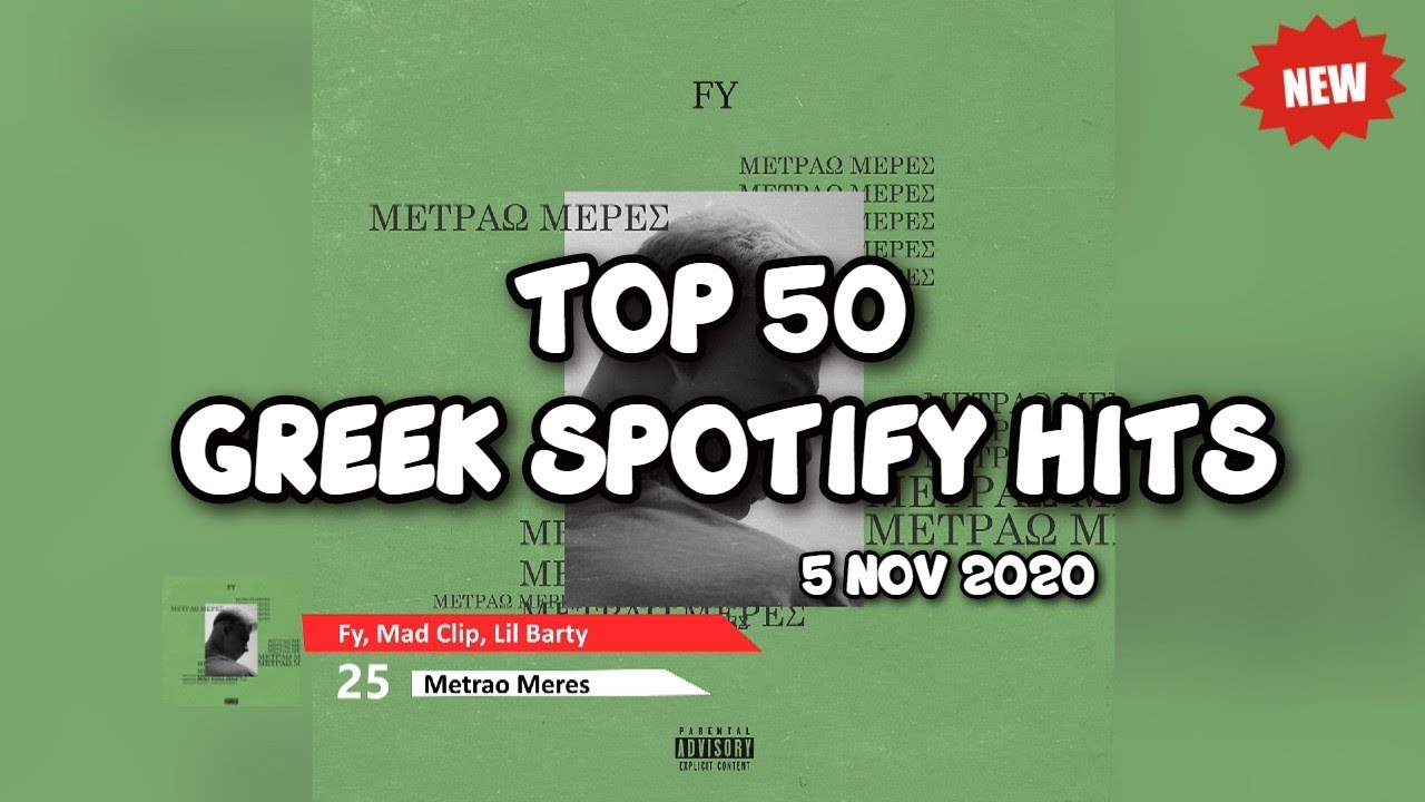 TOP 50 Spotify Greek Music Charts | 5 Nov Oct 2020