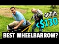 BEST WHEELBARROW EVER!? Gorilla GCR-7X Cart Review | For Landscaping Concrete Gardening Gravel