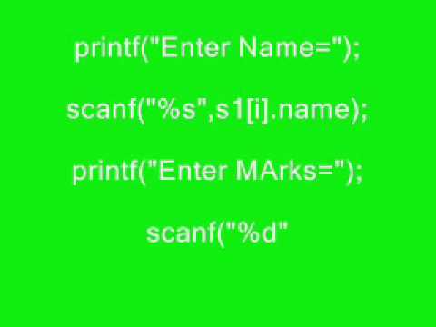 array within structure program in c++