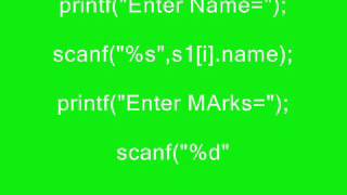 array within structure program in c++