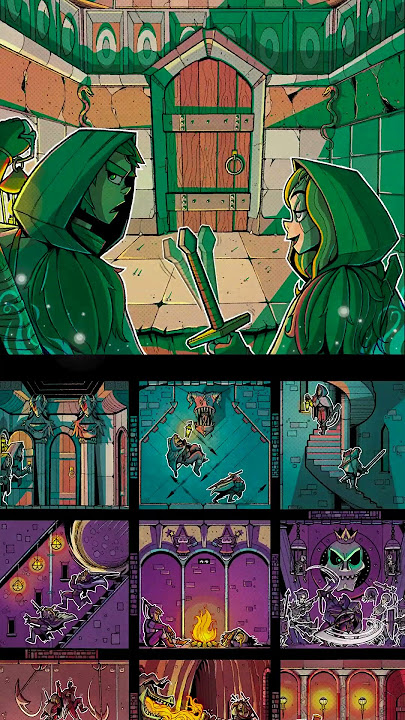 Artwork Timelapse #5 | Dungeon Crawl, Chapter 2 - Part 2 Panels 8-17