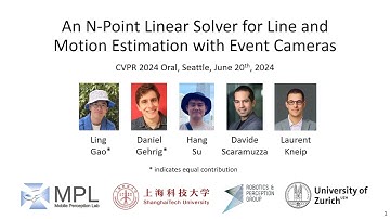 An N-Point Linear Solver for Line and Motion Estimation with Event Cameras