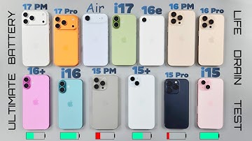 iPhone 17 Series vs 16 Series vs 15 SERIES - Real Life Battery DRAIN Test On iOS 26.1 🥵