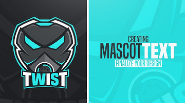 Illustrator Tutorial: Process of Creating Mascot Logo Design | Text