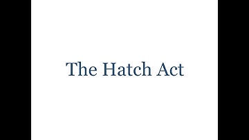 The Hatch Act Rules for USDA Employees
