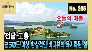 전남 고흥, 250도 이상 환상적인 바다뷰의 육지화된 섬~주인직거래매물 [부동산직거래TV]